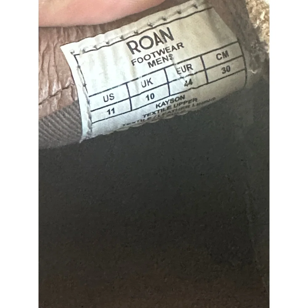 Roan by Bed‎ Stu Kayson Mens 11 Tan Brown Canvas Slip On Sneakers Loafers